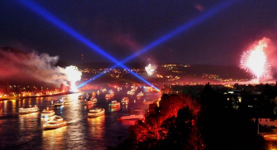 Unser Reiseprogramm 2025 - »Rhein in Flammen« am Mittelrhein in Koblenz | Feuerwerksevent