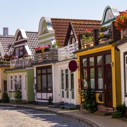 Strandlinie nach Warnemünde